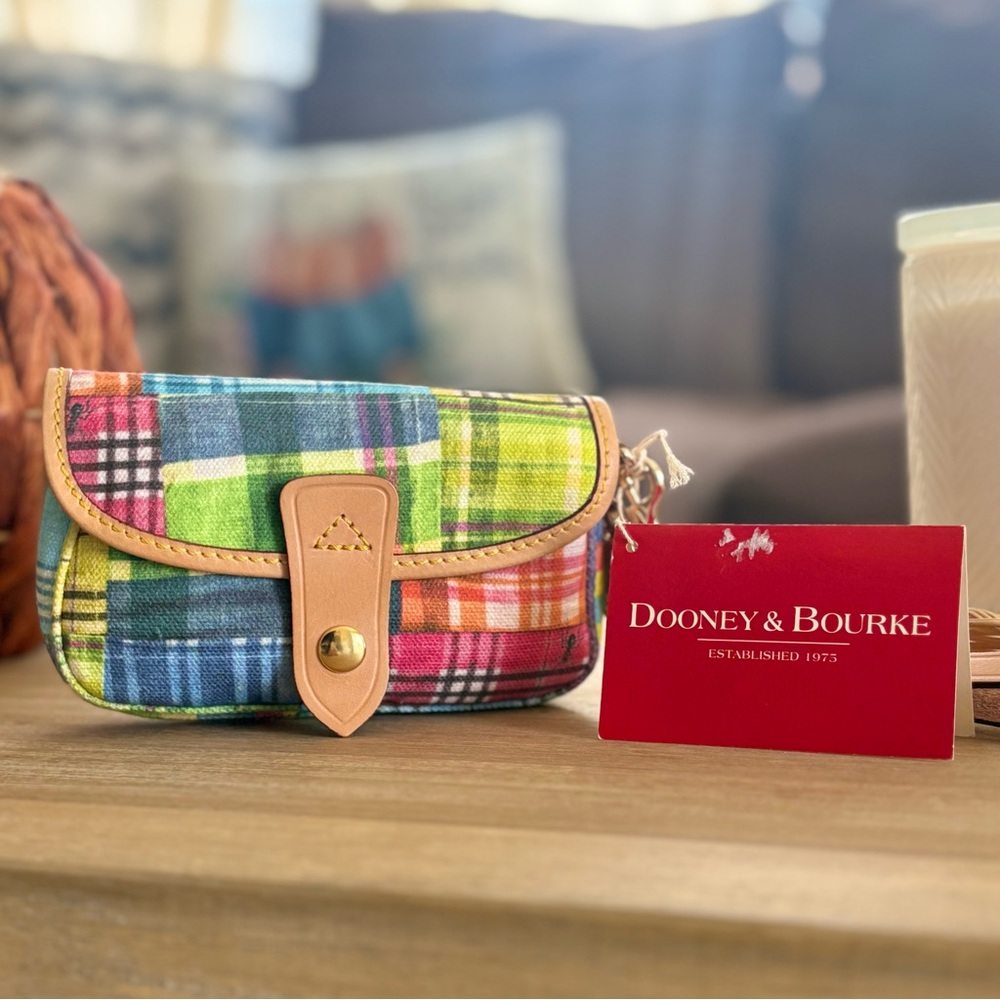 Dooney & Bourke Plaid Picnic Ants Wristlet - Picture 5 of 14
